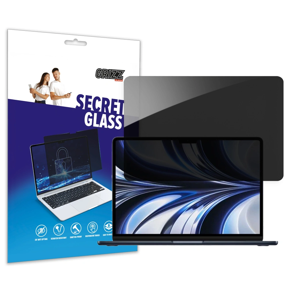 Szkło prywatyzujące GrizzGlass SecretGlass do Apple MacBook Air 15,3 cala 2023